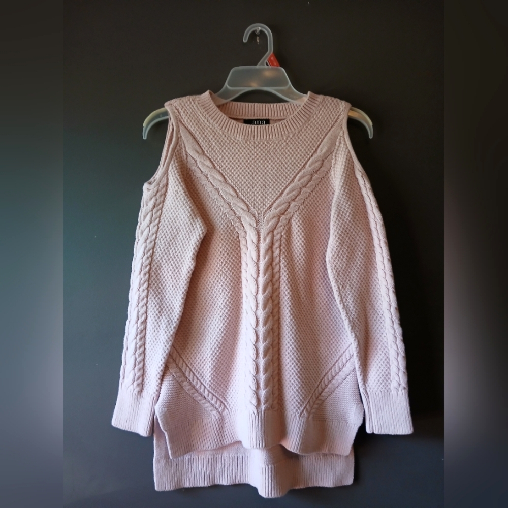 a.n.a Off-the-Shoulder Blush Sweater